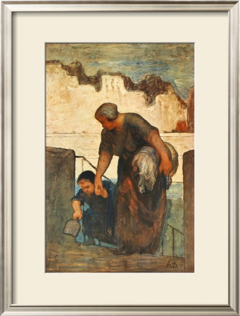 The Laundress by Honore Daumier Pricing Limited Edition Print image