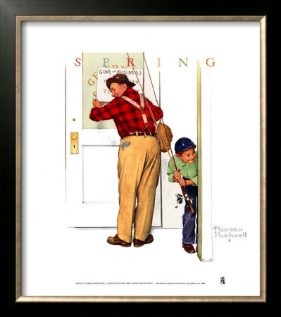Closed For Business by Norman Rockwell Pricing Limited Edition Print image