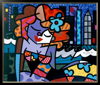 Downtown Girl by Romero Britto Pricing Limited Edition Print image