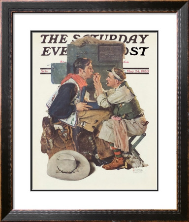 Gary Cooper by Norman Rockwell Pricing Limited Edition Print image