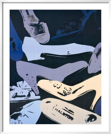 Diamond Dust Shoes, 1981 (Blue And Grey) by Andy Warhol Pricing Limited Edition Print image