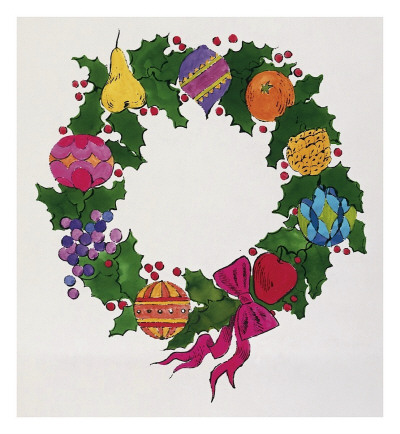 Christmas Wreath, C.1955-1962 by Andy Warhol Pricing Limited Edition Print image