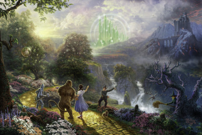 Dorothy Discovers The Emerald City by Thomas Kinkade Pricing Limited Edition Print image