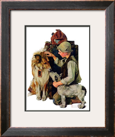 Making Friends Or Raleigh Rockwell, September 28,1929 by Norman Rockwell Pricing Limited Edition Print image
