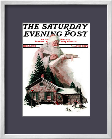 Good Deeds Saturday Evening Post Cover, December 6,1924 by Norman Rockwell Pricing Limited Edition Print image