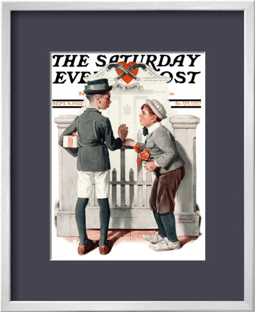 Rivals Saturday Evening Post Cover, September 9,1922 by Norman Rockwell Pricing Limited Edition Print image