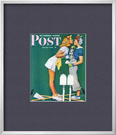 Double Trouble For Willie Gillis Saturday Evening Post Cover, September 5,1942 by Norman Rockwell Pricing Limited Edition Print image
