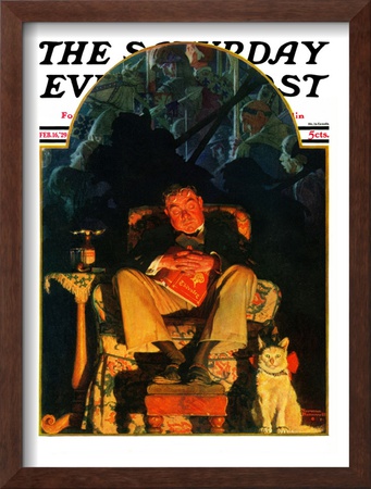 Dreams Saturday Evening Post Cover, February 16,1929 by Norman Rockwell Pricing Limited Edition Print image