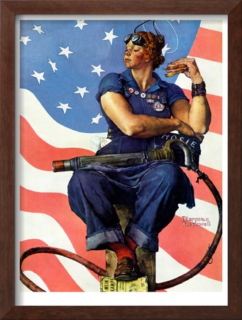 Rosie The Riveter, May 29,1943 by Norman Rockwell Pricing Limited Edition Print image
