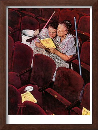Charwomen, April 6,1946 by Norman Rockwell Pricing Limited Edition Print image