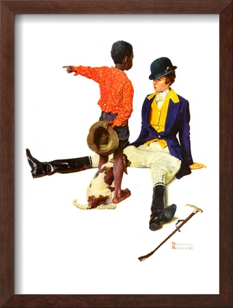 Thrown From A Horse, March 17,1934 by Norman Rockwell Pricing Limited Edition Print image