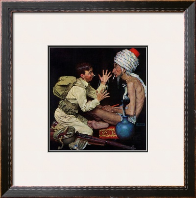 Willie's Rope Trick, June 26,1943 by Norman Rockwell Pricing Limited Edition Print image
