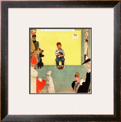 At The Vets, March 29,1952 by Norman Rockwell Pricing Limited Edition Print image