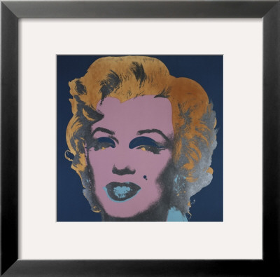 Marilyn Monroe (Marilyn), C.1967 (On Peacock Blue, Pink Face) by Andy Warhol Pricing Limited Edition Print image