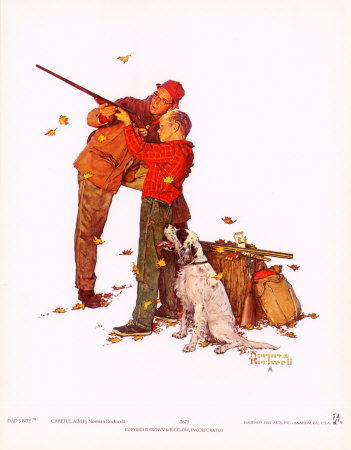 Careful Aim by Norman Rockwell Pricing Limited Edition Print image