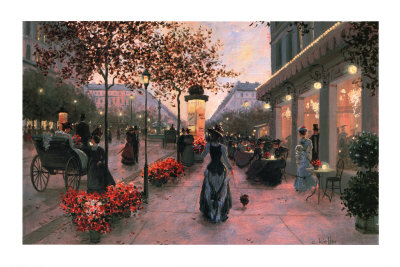Strolling On The Avenue by Christa Kieffer Pricing Limited Edition Print image