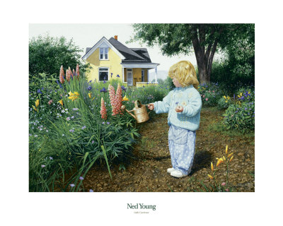 Little Gardener by Ned Young Pricing Limited Edition Print image
