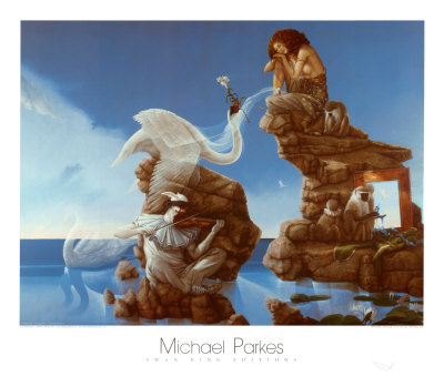 Swan Lake by Michael Parkes Pricing Limited Edition Print image
