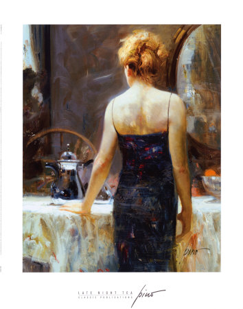 Late Night Tea by Daeni Pino Pricing Limited Edition Print image