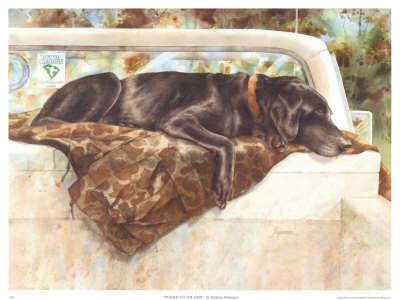 Pushed To The Limit (Black Lab) by Barbara Shipman Pricing Limited Edition Print image