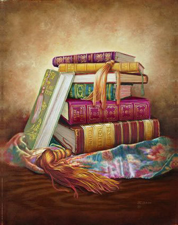 Old Books Ii by Judy Gibson Pricing Limited Edition Print image