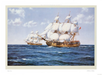 The Duke And Duchess by Montague Dawson Pricing Limited Edition Print image