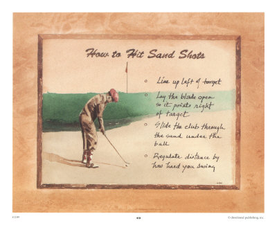 How To Hit Sand Shots by David Nichols Pricing Limited Edition Print image