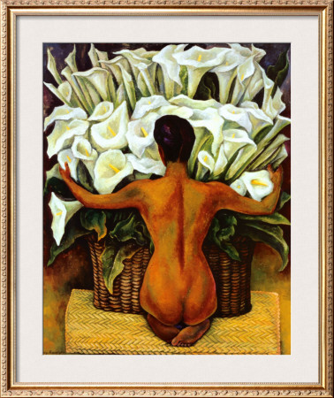 Nude With Calla Lilies by Diego Rivera Pricing Limited Edition Print image