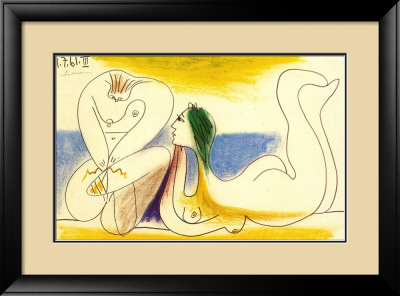 Sur La Plage 1961 by Pablo Picasso Pricing Limited Edition Print image