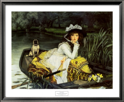 Young Woman In A Boat, 1870 by James Tissot Pricing Limited Edition Print image