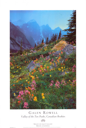 Valley Of The Ten Peaks by Galen Rowell Pricing Limited Edition Print image