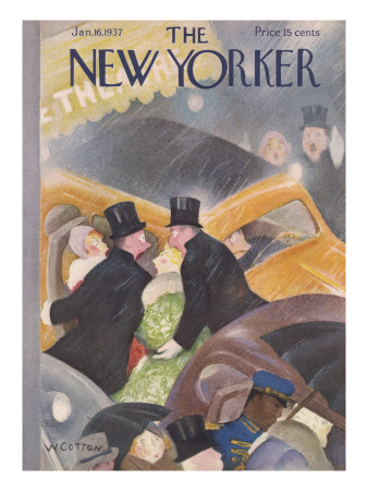 The New Yorker Cover - January 16, 1937 by William Cotton Pricing Limited Edition Print image