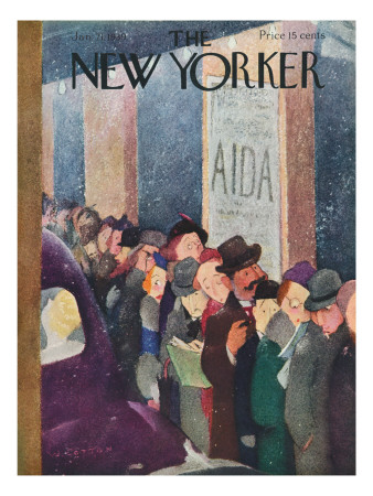 The New Yorker Cover - January 21, 1939 by William Cotton Pricing Limited Edition Print image