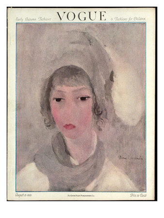 Vogue Cover - August 1923 by Marie Laurencin Pricing Limited Edition Print image