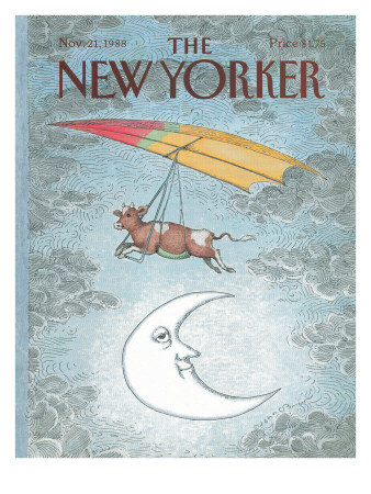 The New Yorker Cover - November 21, 1988 by John O'brien Pricing Limited Edition Print image