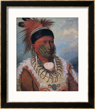 White Cloud, Chief Of The Iowas by George Catlin Pricing Limited Edition Print image