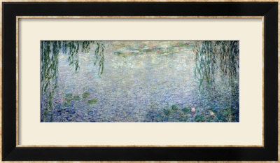 Waterlilies: Morning With Weeping Willows, Detail Of The Central Section, 1915-26 by Claude Monet Pricing Limited Edition Print image