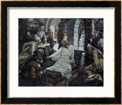 A Woman Anoints The Feet Of Jesus by James Tissot Pricing Limited Edition Print image