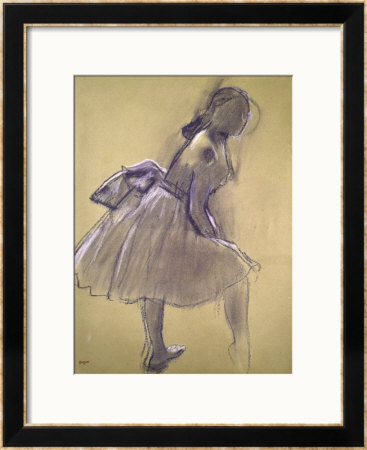 Profile Of Dancer Upright by Edgar Degas Pricing Limited Edition Print image