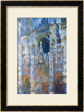 Rouen Cathedral, Blue Harmony, Morning Sunlight, 1894 by Claude Monet Pricing Limited Edition Print image