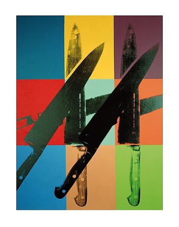 Knives, C.1981-82 (Multi Squares) by Andy Warhol Pricing Limited Edition Print image