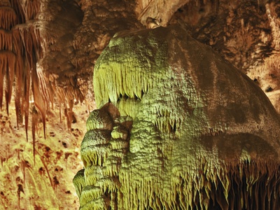 Caveman, Stalactites And Flowstone Formations, Big Room, Carlsbad Caverns National Park And Unesco by Adam Jones Pricing Limited Edition Print image