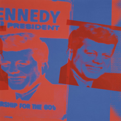 Flash:  November 22, 1963, Jfk Assassination, C.1968 (Blue And Red) by Andy Warhol Pricing Limited Edition Print image