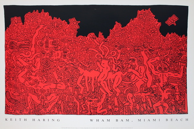 Wham Bam Miami Beach by Keith Haring Pricing Limited Edition Print image