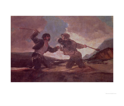 Duel With Clubs by Francisco De Goya Pricing Limited Edition Print image
