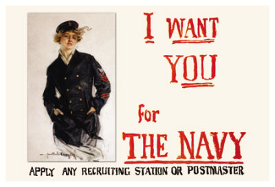 I Want You For The Navy, C.1917 by Howard Chandler Christy Pricing Limited Edition Print image