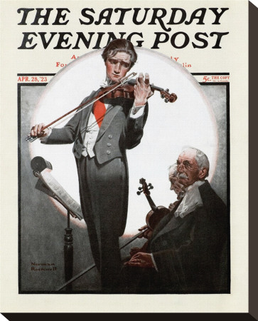 Violin Virtuoso by Norman Rockwell Pricing Limited Edition Print image