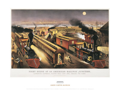 Night Scene by Currier & Ives Pricing Limited Edition Print image