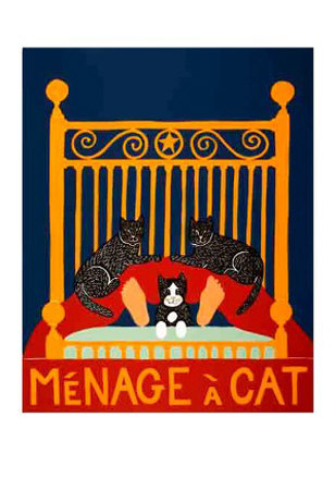Menage A Cat by Stephen Huneck Pricing Limited Edition Print image