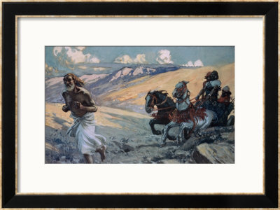 Elijah Runs Before The Chariot Of Ahab by James Tissot Pricing Limited Edition Print image